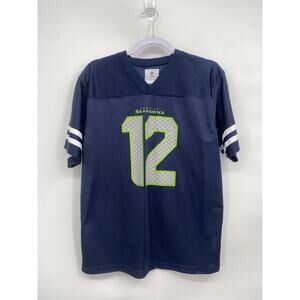 NFL Team Apparel Seattle Seahawks 12 Fan Jersey X Large 18/20 Youth